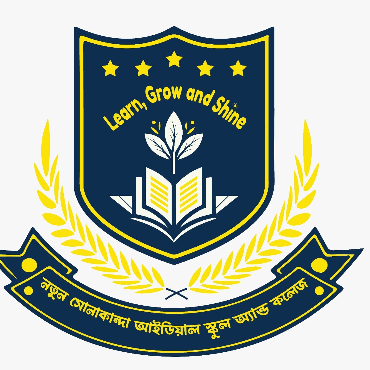 Notun Sonakanda Ideal School and College  Logo